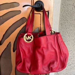 Red Michael Kors Purse